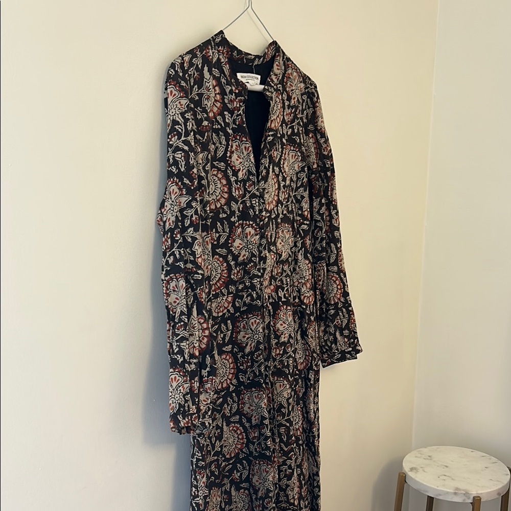 Emerson Fry India Collection Hand Block Printed Frances Dress - Picture 2 of 9